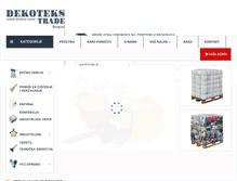 Tablet Screenshot of dekotekstrade.com